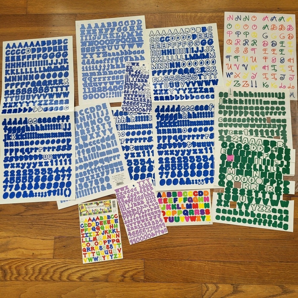 Lot Of Letter Alphabet Stickers Scrapbooking Posters‎ Arts Crafts